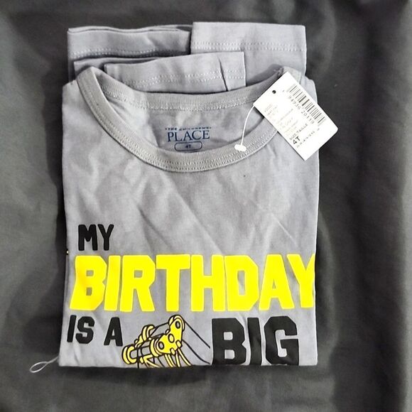 The Children's Place Other - 🦉Carters birthday Gray Long Sleeve shirt 4t
